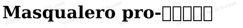 Masqualero pro字体转换